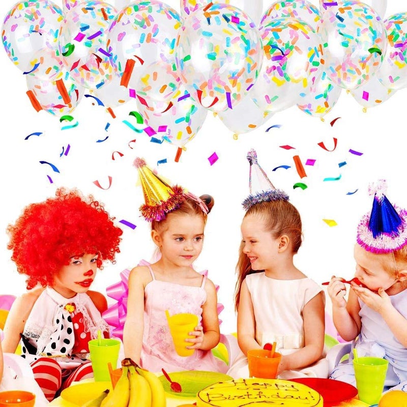 bouti1583 Party Balloon Birthday Balloons Sprinkles Confetti Balloon Pack - Ice Cream Sprinkle Balloons.(24PCS) - Image 3